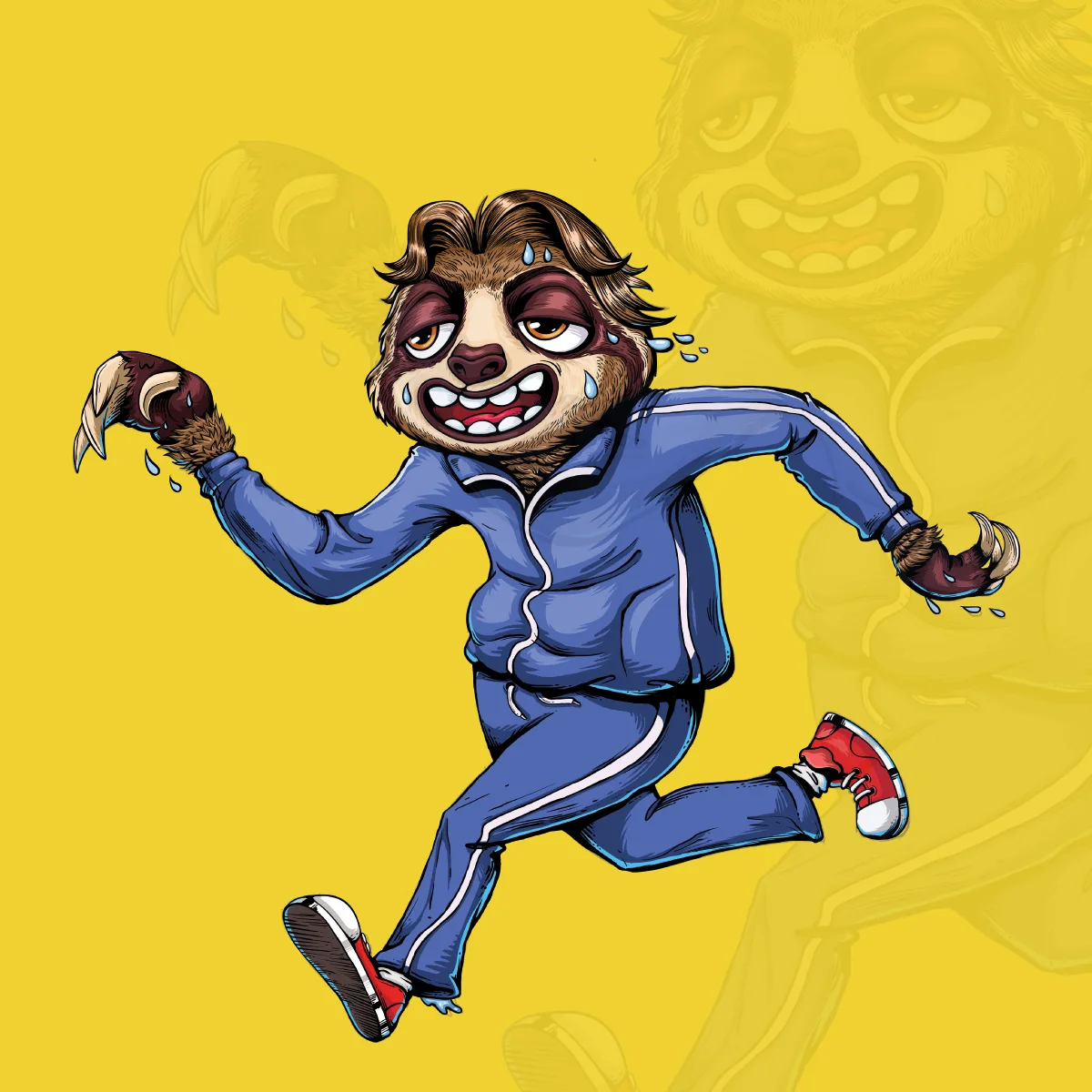 Sloth-Sprinting_Character-design